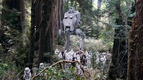 영화 '스타워즈: 제다이의 귀환' 속 '엔도' 배경이 된 숲이 벌목으로 사라졌다. [사진: 루카스필름] 