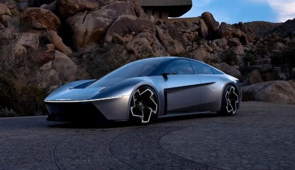 스텔란티스 산하 크라이슬러가 배터리 전기 스포츠카 '할시온 EV 콘셉트카'를 공개했다. [사진: 크라이슬러]